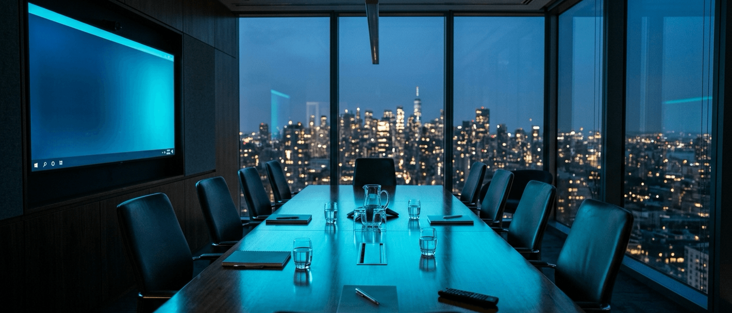 Global collaboration office meeting