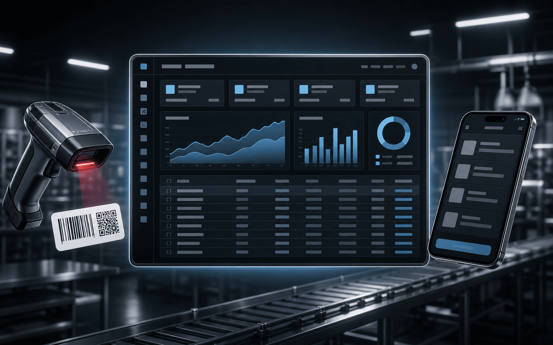 Enterprise ERP product screens