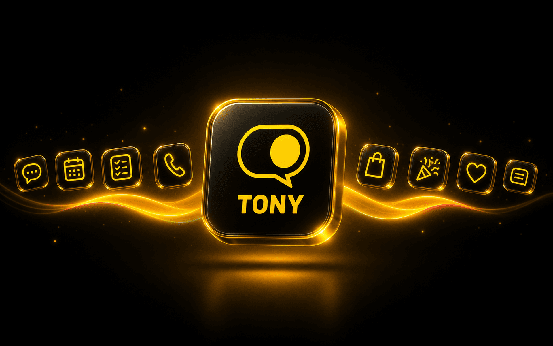 Tony Messenger app screens